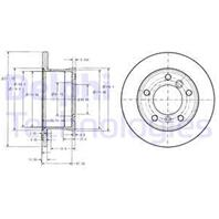 [BG3237] Delphi Диск тормозной задний комплект 2 шт.