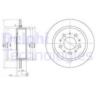 Bg2718 к-кт дисков тормозных задних! 2шт. volvo 740-780/940/960 2.0-2.9/2.4d 87-92