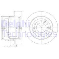 BG4138_диск тормозной задний! KIA Carnival 2.7/2.9CRDi 06&gt