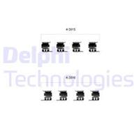 Монтажный комплект тормозных колодок (PJ)