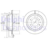 Bg3353_диск тормозной задний! opel frontera/monterey 2.0i-3.1td 91&gt