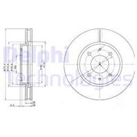 [bg4068] delphi комплект 2 шт. диск тормозной передний