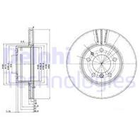 [bg2433] delphi диск тормозной передний