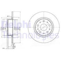 Bg3076_диск тормозной задний! alfa romeo 166  lancia kappa 2.0-3.0 94&gt