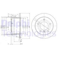[BG3235] DELPHI Диск тормозной задний комплект 2 шт.