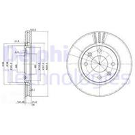 BG2871_диск тормозной передний! Peugeot 406 1.6-1.9TD 95&gt