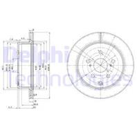 Диск тормозной задний toyota previa 90-00  supra 86-93 (291мм) bg3166