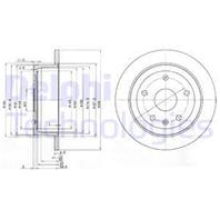 Компл. тормозных дисков (2 ШТ.) задние лев./ прав. DAEWOO LEGANZA 2.0/2.2 06.97-04.04