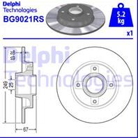 [bg9021rs] delphi тормозной диск
