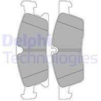 [LP2298] DELPHI Колодки тормозные передние комплект на ось