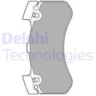 [LP2283] DELPHI Колодки тормозные передние комплект на ось