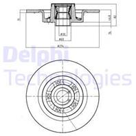 Диск тормозной Renault Laguna II/Scenic II 1.6-3.0 01-