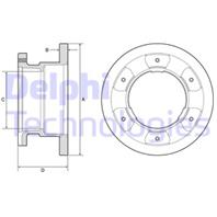 Тормозной диск задний лев./прав. iveco daily iii 3.0d 09.04-04.06