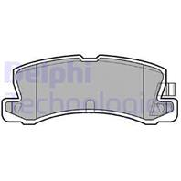 [LP611] DELPHI Колодки тормозные задние комплект на ось