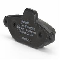 [LP851] DELPHI Колодки тормозные передние комплект на ось