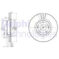 BG2697_диск тормозной передний! Renault Espace/Laguna/Safrane 1.8-2.2TDi 92&gt