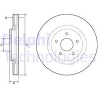 Тормозной диск передний лев./прав. nissan x-trail 1.6-2.0d 04.14-