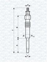Свеча накаливания 062900007304 от компании MAGNETI MARELLI