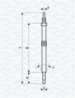 Свеча накаливания 062900026304 от компании MAGNETI MARELLI
