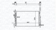 Радиатор охл.двиг.-, FORD FOCUS III 1.6 TDCi