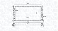 BM1574 Радиатор, охлаждения двигателя Ford Focus 1.4-2.0 04- МКПП