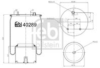 Сильфон пневматической подвески daf cf  cf 75  cf 85  xf  xf 105 01.01