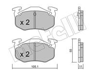 Колодки тормозные дисковые задние 2200380 от фирмы METELLI