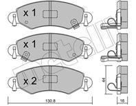 Zestaw klockow hamulcowych, hamulce tarczowe