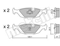 Колодки тормозные дисковые задние 2200701 от компании METELLI