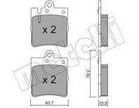 Колодки тормозные дисковые задние 2203440 от фирмы METELLI