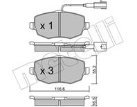 Zestaw klockow hamulcowych, hamulce tarczowe