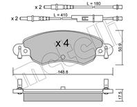 Zestaw klockow hamulcowych, hamulce tarczowe