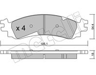 Колодки тормозные передние к-кт FORD AMERICA EXPLORER (U2) (1995-2001)