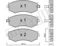 Zestaw klockow hamulcowych, hamulce tarczowe