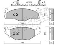 Колодки тормозные дисковые /комплект 4 шт/ VW Golf