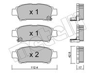Колодки тормозные дисковые задние 2204280 от фирмы METELLI