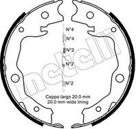 53-0450K_колодки барабанные!\ Nissan Qashqai/X-Trail 1.6/2.0/1.5D/2.0D 06>