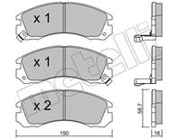 Колодки тормозные передние к-кт MITSUBISHI OUTLANDER/PAJERO...96&gt