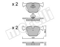 Колодки тормозные дисковые задние 2205600 от производителя METELLI