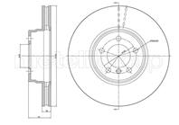 Диск тормозной передний вентилируемый