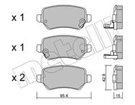 Колодки тормозные дисковые задние 2205420 от производителя METELLI