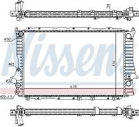 NS60457_радиатор системы охлаждения! Audi 100/A6