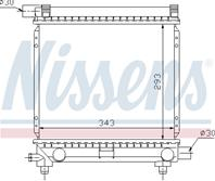 NS62551_радиатор системы охлаждения! MB W124/W201 1.8-2.3 82-93