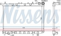 NS62949_радиатор системы охлаждения! Nissan Sunny