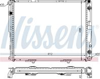 W124 радиатор охлажден (nissens) (nrf) (geri) (см.каталог)
