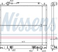 NS62855_радиатор системы охлаждения! АКПП Mitsubishi Space Gear 2.0/2.4/2.5TD 9