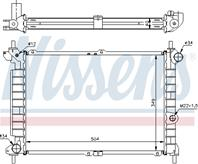 Ns63291a_радиатор системы охлаждения! opel astra