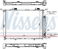 NS62689A_радиатор системы охлаждения! MB W210 4.2-5.0/3.0D 95&gt