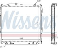 NISSENS 647551 Радиатор LAND CRUISER 2.7/3.4 96-02 (TO2310)