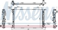 Audi a4 {a5 07-/q5 08-} радиатор охлажден (nissens) (см.каталог)